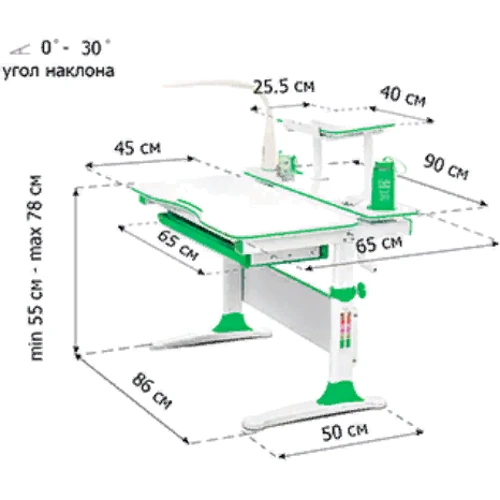 Комплект Evo-kids Evo-30 G Grey (арт. Evo-30 G + крісло Y-115 G)
