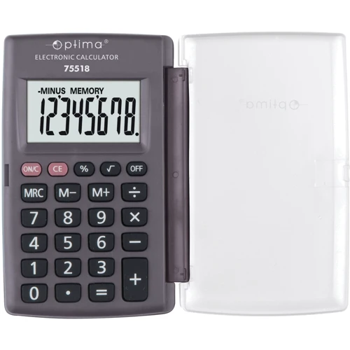 Калькулятор кишеньковий Optima O75518 (O75518)
