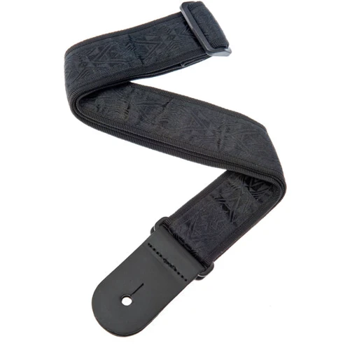 Ремень гитарный PLANET WAVES PW50B01 Woven Guitar Strap, Black Satin