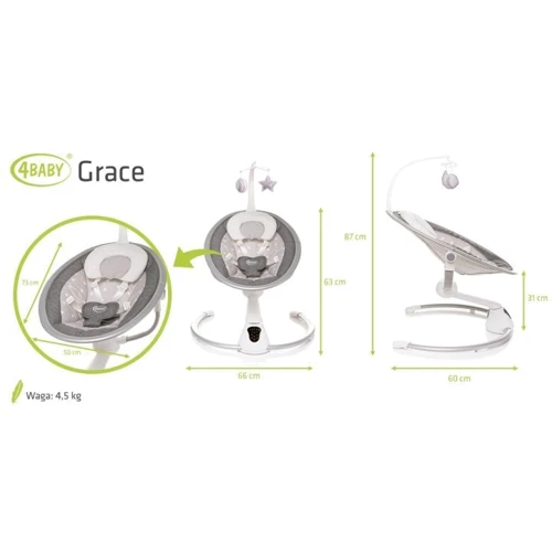 Кресло-качалка 4Baby Grace Graphite (4GR02): Тип кресло-качели