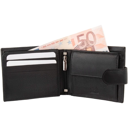 Мужское портмоне DNK Leather черное (DNKN7L-CCF-black): Формат кошелька Вертикальный