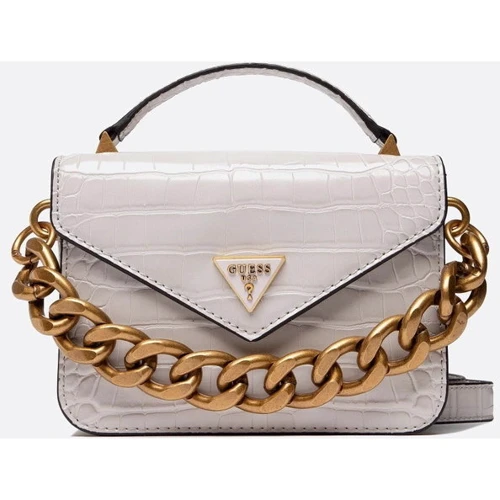 Женская сумка-сэтчел GUESS RETOUR MINI TOP HANDLE FLAP WHI - WHITE белая (HWCG8664780-WHI)