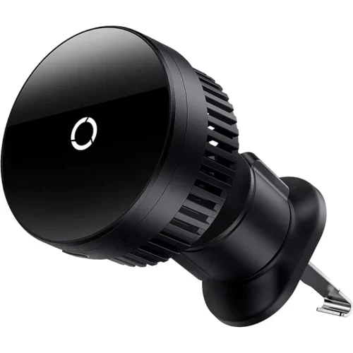Держатель Baseus Car Holder MagPro Series Magnetic Wireless Charg Car Air Vent 15W Black (C40164100121-00): Особенности С зарядкой, MagSafe, wireless charging, магнитный, автодержатель
