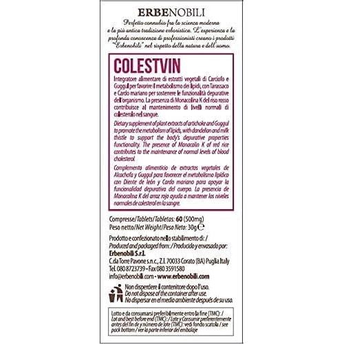 Erbenobili Colestvin Комплекс для нормалізації рівня холестерину та роботи печінки 60 таблеток: Форма випуску Таблетки