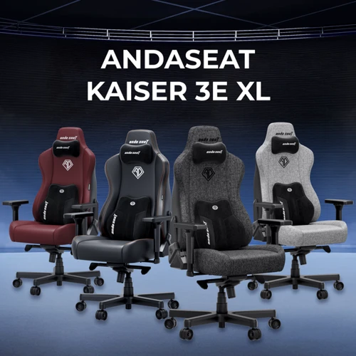 Игровое кресло Anda Seat Kaiser 3E XL Dark Grey Fabric (AD23YC-XL-09-GB-CF-G01)
