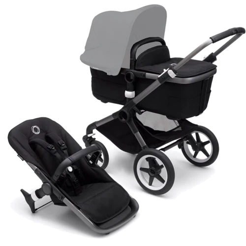 Универсальная коляска 2 в 1 Bugaboo Fox 3 Graphite/Midnight Black без капюшона (2306010040 )