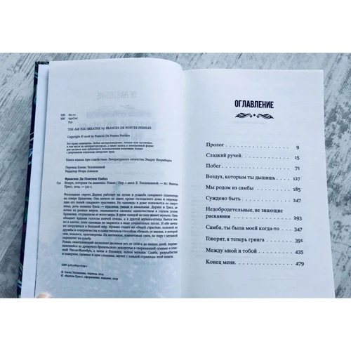 Франсиш ди Понтиш Пиблз: Воздух, которым ты дышишь: ISBN 978-5-86471-839-1