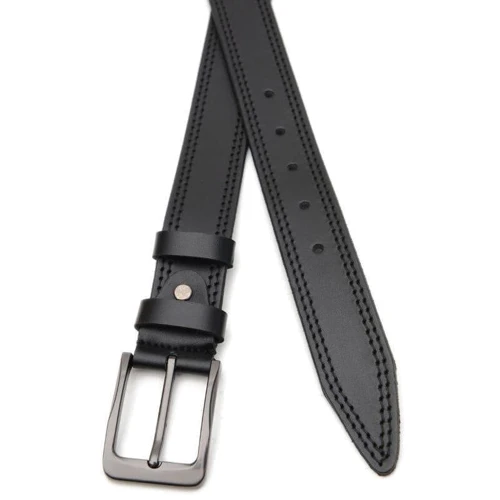 Мужской ремень Borsa Leather черный (V1115GX16-black): Пол Мужской