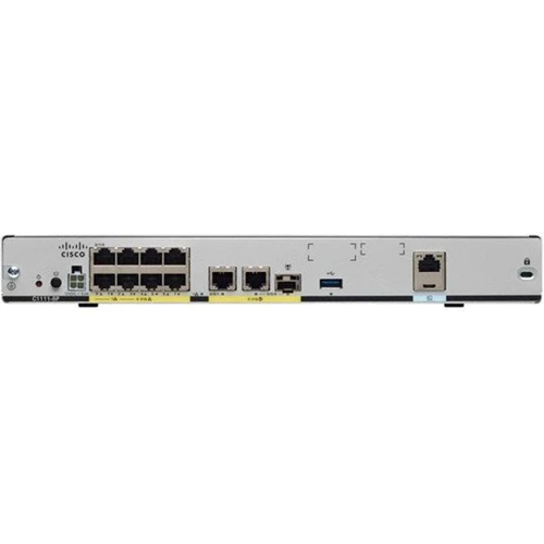 Провідний маршрутизатoр Cisco C1121-8P: Інтерфейс підключення (LAN-порт) 8x10/100/1000 BASE-T Gigabit Ethernet