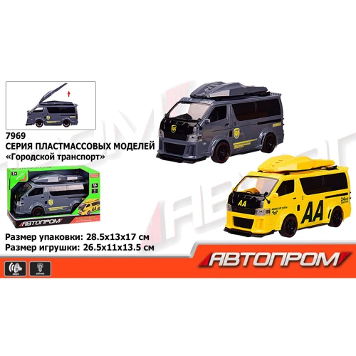 Машина 7969 АВТОПРОМ Городские служби, 2 вида, свет, звук , 28,5x13x17 см: Производитель АВТОПРОМ