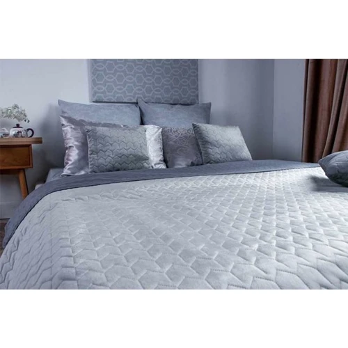 Покрывало Руно VeLour Grey 220х240 (330.55_Grey): Особенности Стеганые
