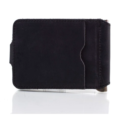 Мужской зажим для денег DNK Leather черный (DNK-Clamp-Hcol-J): Пол Мужской