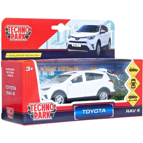 Автомодель - TOYOTA RAV4 (белый, 1:32)