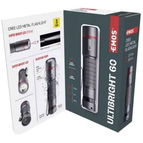 Ліхтар туристичний EMOS P3160 170Lm 1AAA Metal P3160: Вага, г 47