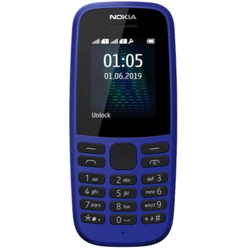 Мобильный телефон Nokia 105 Single Sim 2019 Blue (UA UCRF): Дисплей 1.77 TFT (120x160) / 113 ppi / 65т цветов