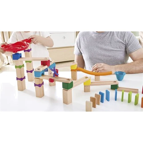 Конструктор-лабиринт Hape Marble Run Гоночная трасса 81 элементов (E1101) фото 8