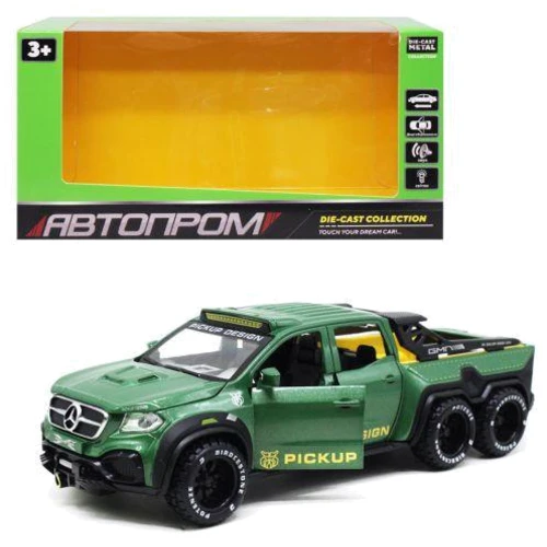 Машина АВТОПРОМ Mercedes, зеленая (7584)