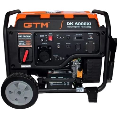 Инверторный бензиновый генератор GTM DK6000Xi: Тип электростанции бензиновый