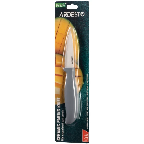 Нож для овощей Ardesto Fresh 18.5 см (AR2118CG): Лезвие Циркониевая керамика