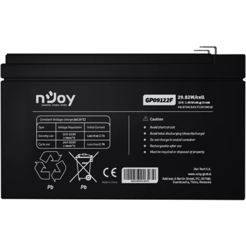 Njoy GP09122F 12V VRLA (BTVACIUOCTA2FCN01B)