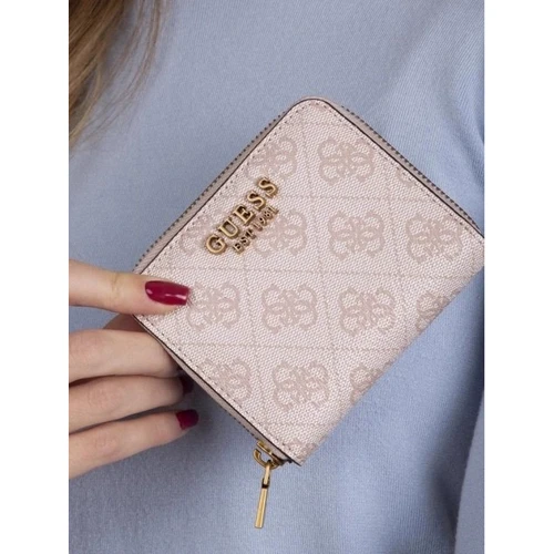Жіночий гаманець GUESS GINEVRA LOGO SLG SML ZIP ARND молочний (SWSB8675370-BHG): Формат гаманця Горизонтальный