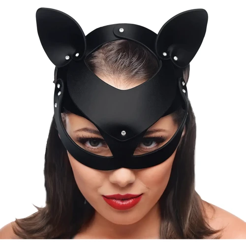 Ролевой БДСМ набор котаTailz Black Cat Tail Anal Plug & Mask Set