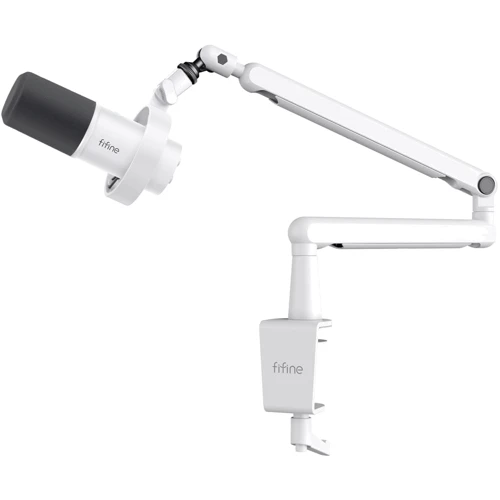 Динамический USB/XLR микрофон Fifine T688W White: Разъем USB