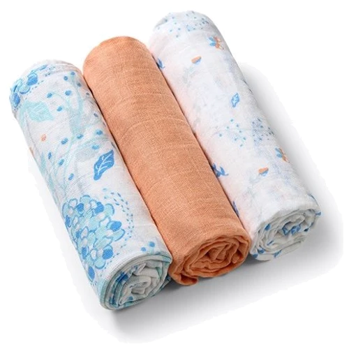 Пеленки Babyono муслиновые 70х70 см кирпичный 3 шт (348/09): undefined undefined