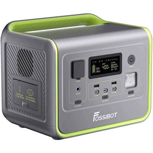 Зарядная станция Fossibot F800 512Wh 800W Green: Выходы потребителей Автоприкуриватель, USB-C, USB-A, 220V