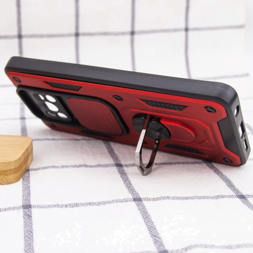 Чехол для телефонов Mobile Case Camshield Serge Ring Red for Xiaomi Poco X3 NFC / Poco X3 Pro: Материал TPU (термополиуретан) и поликарбонат