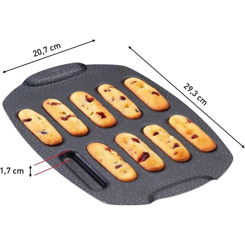 Противень Tefal PerfectBake 10 форм 21х29 см (J5734302): Материал Алюминий