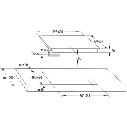 Варочная поверхность Gorenje IT64ASC: Количество конфорок 4
