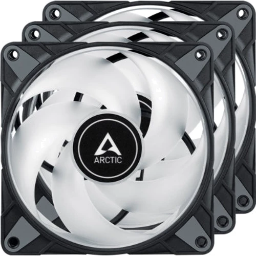 Кулер Arctic P12 PWM PST A-RGB 0dB 3-Fan Pack Black (ACFAN00232A): Уровень шума, dB 22.4