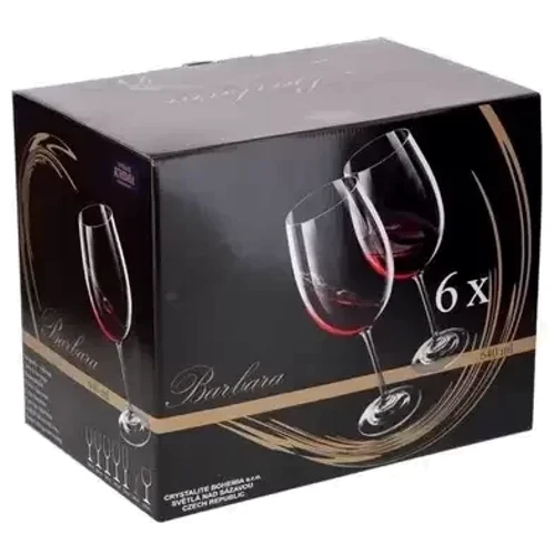 Бокал Набор бокалов для вина Bohemia Barbara Milvus 400 мл 6 штук (1SD22/00000/400)
