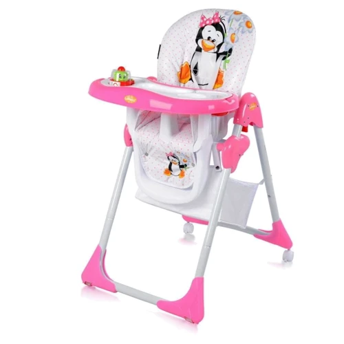 Стульчик для кормления Bertoni YAM YAM pink penguin