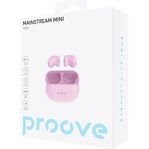 Наушники Proove Mainstream Mini TWS Peach: Тип конструкции вкладыши