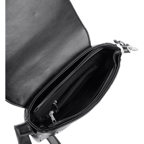 Женская сумка почтальонка Valiria Fashion черная (ODAB-9575-black): Стиль Повседневный (Casual)