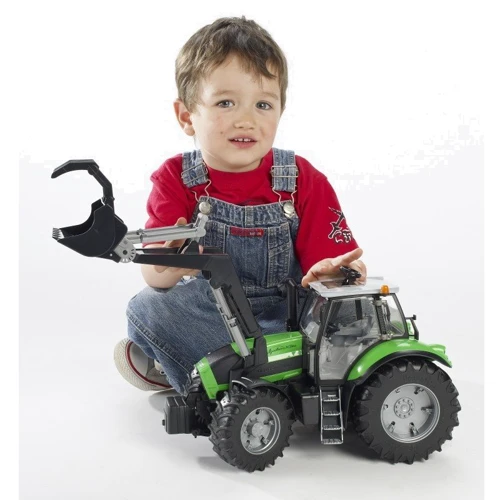 BRUDER Машинка іграшкова - трактор Agrotron X720 з навантажувачем (03081): Рекомендований вік від 3 років