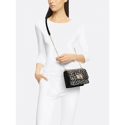 Жіноча сумка крос боді Furla тисяча дев'ятсот двадцять сім Mini Crossbody біло-чорна (1048389): Фактура матова, Зерниста