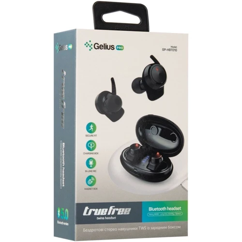 Наушники Gelius Pro TrueFree GP-HBT010 Black: Назначение для смартфона и плеера
