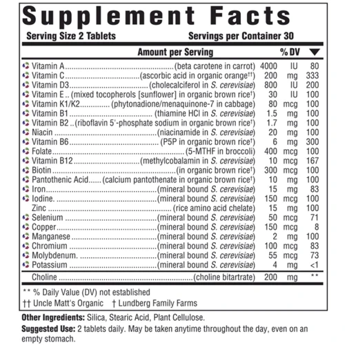 MegaFood Multi for Women 40 + 60 Tabs Витамины для женщин 40+: Тип Мультивитамины