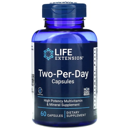 Life Extension Two-Per-Day Multivitamin Мультивитамины 60 капсул