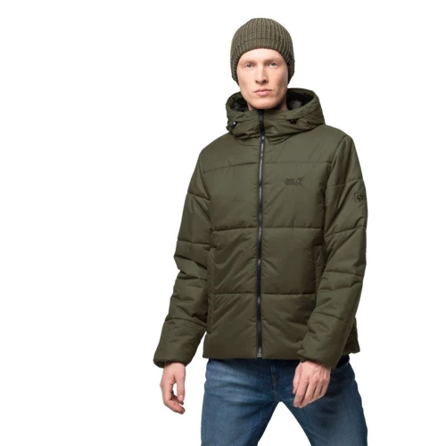 Куртка Jack Wolfskin Kyoto XT Jacket 1206361-4144 46 сіро-зелена зимова з капюшоном: Вид Куртки