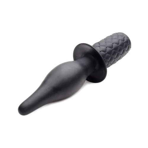 Анальный вибратор с рукояткой The Drop 10x Silicone Vibrating Thruster