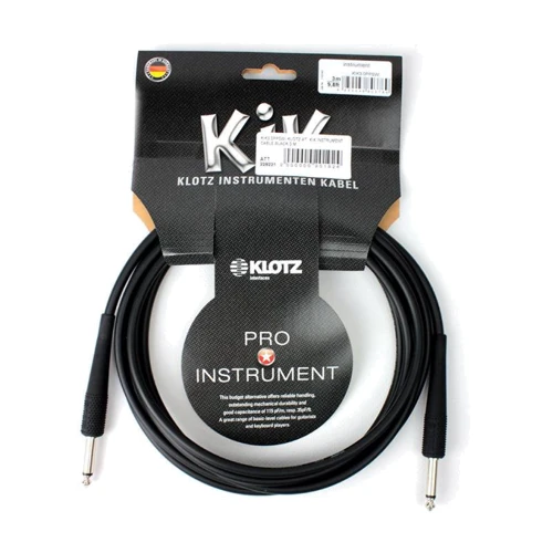 Инструментальный кабель Klotz Kik Instrument Cable Black 3 m: Производитель Klotz
