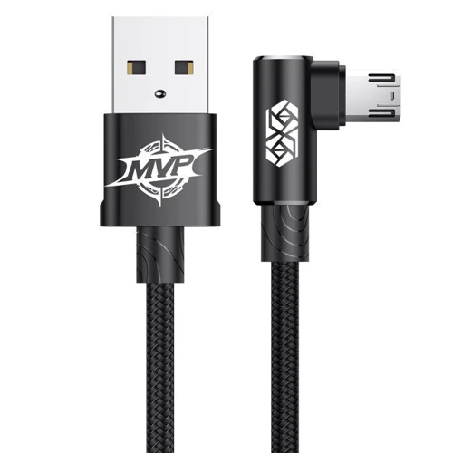 Кабель Baseus USB Cable to microUSB MVP Elbow 1.5A 2m Black (CAMMVP-B01)
