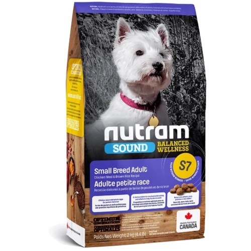 Сухой корм Nutram S7 Sound Balanced Wellness Adult Small Breed для собак малых пород с курицей и коричневым рисом 20 кг (S7_(20kg))