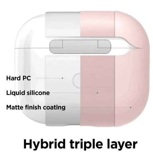 Чехол Elago Liquid Hybrid Case with Keychain Lovely Pink (EAP3RH-HANG-LPK) for Airpods 3 фото 3