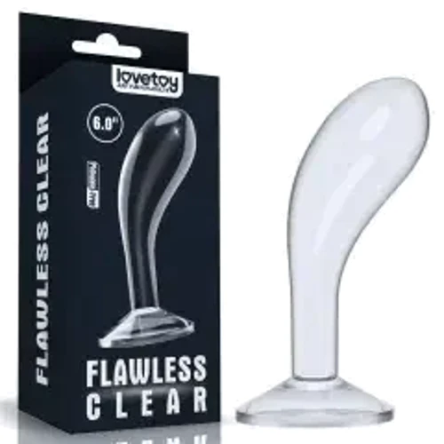 Стимулятор простаты LoveToy 6.0'' Flawless Clear Prostate Plug