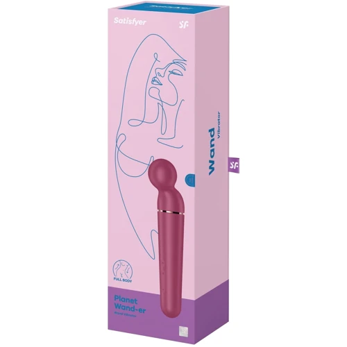 Вибромассажер Satisfyer Planet Wand-er Berry/Rosegold